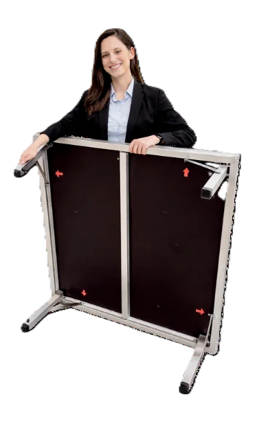 Person holding folded ProFlex Feather-Lite panel
